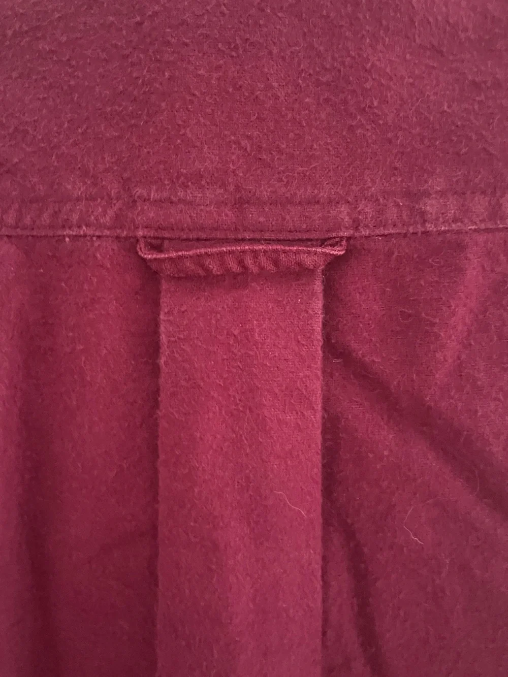 Vintage Eddie Bauer Maroon Heavy Chamois Flannel Shirt Size M